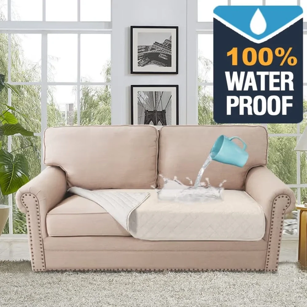 Waterproof Dog Sofa Cover - Ivory
